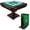 Brown, variant on STICCIO Automatic Mahjong Table 144 Tiles, 40.55'' Foldable Mahjong Table Auto Shuffle Silent Motor, USB Port 4 Wheels, for Home and Business