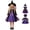 2-Multicolour, variant on Girls Witch Costume Dresses Hats Two Piece Witch Set Halloween Girls Outfit Dress up Party Girls Costume Size 4-15 Years