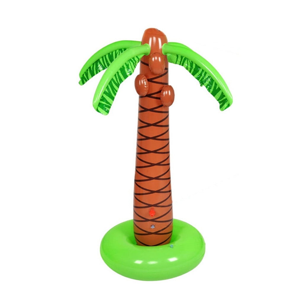 Spray Water Pool Toy Inflatable Water Park Outdoor Hawaiian Party Coconut Tree for Lawn Splash Sprinkler for Toddlers Backyard Beach Games Toys 61 Inflatable Palm Tree Backyard Sprinkler Toy for Kid