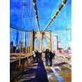 thumbnail image 2 of Ghanooni, Sarah  15x18 Black Ornate Wood Framed with Double Matting Museum Art Print Titled - Brooklyn Heights, 2 of 4
