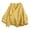 Yellow, variant on Shirts for Women Hanten Cardigan Long Sleeve Wrap Front Cotton Linen Retro Costume Irregular Shirt Tops L