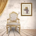thumbnail image 3 of Fab Funky 20x24 Gold Ornate Wood Framed with Double Matting Museum Art Print Titled - Greyhound Grey Beer Lover, 3 of 4