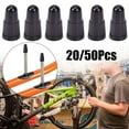 thumbnail image 4 of 20/50x DUST A IR VALVE TYRE CAPS BLACK PLASTIC COVERS BIKE WHEEL', 4 of 8