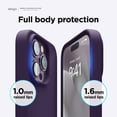 thumbnail image 6 of elago iPhone 14 Pro Max Case, Liquid Silicone Case, Full Body Protective Cover, Shockproof, Slim Phone Case, Anti-Scratch, 6.7 inch (Deep Purple), 6 of 7