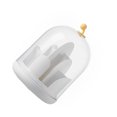 thumbnail image 1 of Xingzhi Boîte de Rangement pour Rouges à Lèvres Couvercle Multi-Grilles Anti-Humidité Maquillage Anti-Poussière Grande Capacité Organisateur de Crayons à Paupières Blanc, 1 of 1