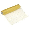 thumbnail image 1 of Caminito de mesa de oro Uxcell, 11" x 30 pies, decoración de malla metálica con lentejuelas, 1 of 6