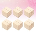 thumbnail image 4 of MasteelfCA 10 Pcs Support d'Affaires en Bois de Forme Carrée Support Photo Support d'Image Support Mémo Fait à la Main (3x3x3cm), 4 of 7