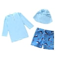 thumbnail image 3 of JTieacloth Boys UPF 50+ Sun Long Sleeve Swim Shirt And Swim Trunks Two Piece Rash Guard For Kids,Sizes 4-5 Years, 3 of 3