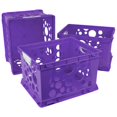 thumbnail image 1 of Caisse de Classe Premium avec Poignées, Violet, (Cas de 3), 1 of 2