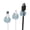 Transparent blue, variant on Drrntien 3Pcs Cord Clips with Strong Adhesive Cable Holders for Desk Car Wall Home Office