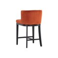 thumbnail image 4 of Sunpan Hayden 26" Modern Fabric Counter Stool in Orange/Black, 4 of 7