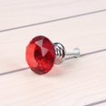 thumbnail image 5 of Poignée de Porte d'Armoire en Cristal Rouge Diamant 30mm, 5 of 5