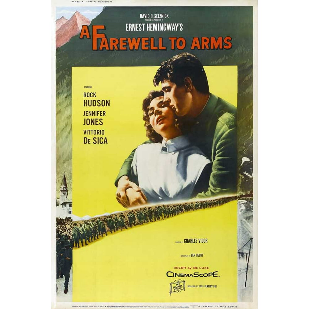 A Farewell to Arms movie POSTER (Style B) (27" x 40") (1957