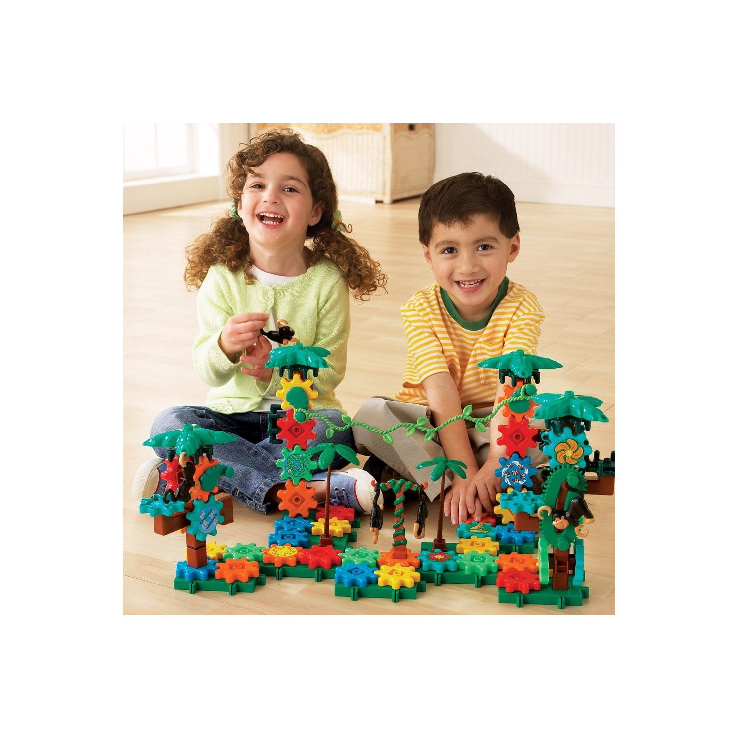 Learning Resources Gears! Gears! Gears! Movin' Monkeys Building Set, Building Toys, Ages 4+
