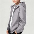 thumbnail image 5 of OGLCCG 2 Pack Kids Rain Jackets With Hood Full Zipper Waterproof Raincoat For Boys Girls Casual Fall Winter Windbreaker Jacket Size 3-12, 5 of 8
