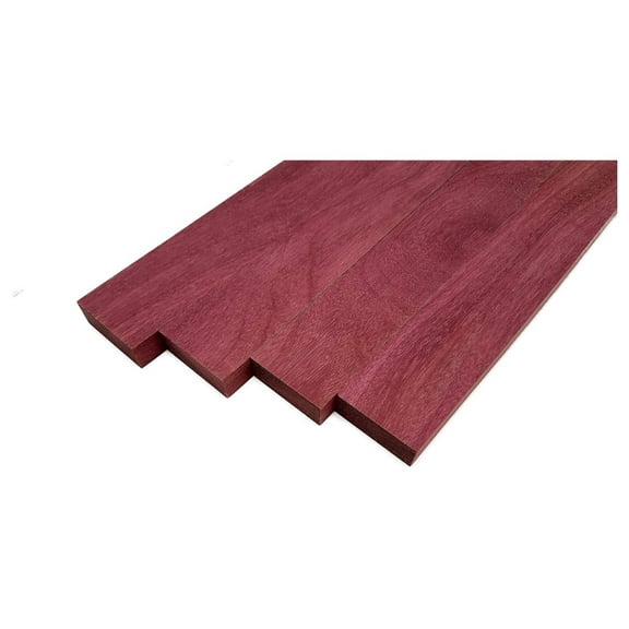 Purpleheart Lumber Board - 3/4" x 2" (4 Pieces) (3/4" x 2" x ")
