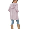 thumbnail image 4 of FOLUNSI Women's Hooded Long Sleeve Open Front Cardigan Long Sweaters with Pockets S-XL, 4 of 7