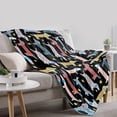 thumbnail image 3 of Yibo Boston Terrier Bulldog Throw Blanket Soft Warm Lightweight Fleece Throws for Bed Sofa Couch Car for Pets, 3 of 9