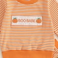 thumbnail image 5 of mgoYE Fall Winter Toddler Baby Girl Halloween Clothes Cute Print Ruffle Shirt Top Pants Set 2 Piece Newborn Infant Girl Outfit|Orange,2-3 Years, 5 of 8