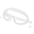 thumbnail image 2 of Gafas de natación de montura grande, impermeables y antivaho, de alta definición, para hombres y mujeres, color blanco, 2 of 5