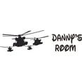 thumbnail image 2 of Helicopter Chopper Plane Cartoon Customized Wall Decal - Custom Vinyl Wall Art - Personalized Name - Baby Girls Boys Kids Bedroom Wall Decal Room Decor Wall Stickers Decoration Size (27x30 inch), 2 of 2