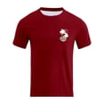 thumbnail image 5 of Bibifish Mens T-Shirts Oversize Back Graphic Letter Print Tees Streetwear Casual Short Sleeve Tshirts, 5 of 7