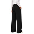 thumbnail image 5 of UVN Sweatpants for Women Casual Wide Leg Baggy Pants Straight Long Trousers High Waist Drawstring Workout Pants with Pockets, 5 of 12