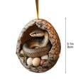 thumbnail image 3 of Granja Feliz Navidad Huevos de Navidad Animales Bebé Patos Dinosaurio Serpiente Huevos Adornos de Navidad Colgante de Árbol de Navidad, 3 of 6