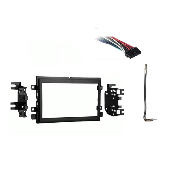 Fits Ford Mustang 2007-2008 Double DIN Stereo Harness Radio Install Dash Kit