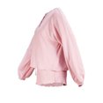 thumbnail image 5 of Women's 2 Piece Pajama Set Long Sleeve Button Up Tops Drawstring Shorts Sleepwear Sets, 5 of 7
