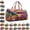 03# G, variant on Quilted Hippie Van Duffle Bag with Adjustable Padded Strap - Large 18 Inch Weekender Travel Bag for Women, Gym Dance Yoga Overnight Festival Carryall Made from Strong Polyester Fabric,D