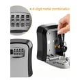 thumbnail image 5 of TONAIN Key Lock Box for Outside/Lock Box for House Key/Lock Box/Key Lock Box/Key Box/Combination Lock Box Wall-mounted Password Key Box Padlock Type Free Installation Alloy+Plastic Style, 5 of 8