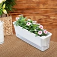 thumbnail image 1 of Kuntesetty Rectangle Self Watering Planter Nursery Planting Pot Practical Shatter Resistant White inner basin, 1 of 9