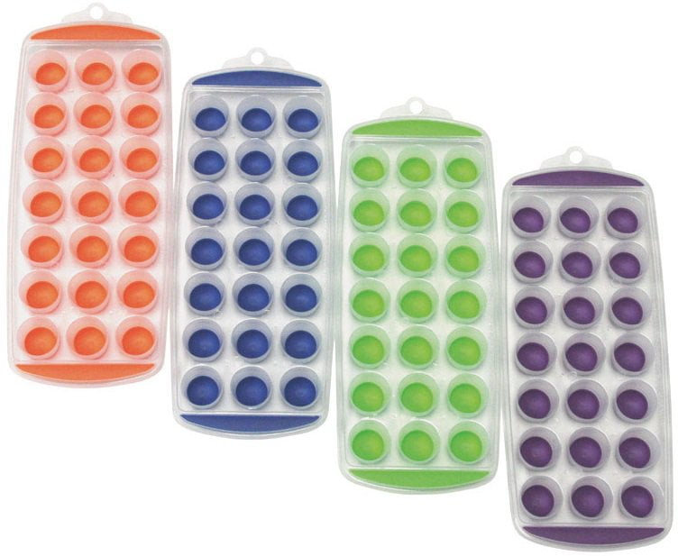 colorful ice cube trays