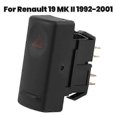 thumbnail image 4 of Hazard Warning Indicator Light Switch Button for Renault 19 MK2 II R19 1992-2001 7700817335 s2024121, 4 of 5