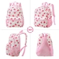 thumbnail image 6 of Gocvo Kids Backpack for Girls, Waterproof Teens Bookbag Cute School Backpacks, Strawberry Pattern, 6 of 9