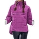 thumbnail image 2 of Chaqueta Acolchada Oversize para Mujer, Estilo Dolman, con Capucha, Larga, Cálida y Estilo Top Rojo Rosa XL, 2 of 8