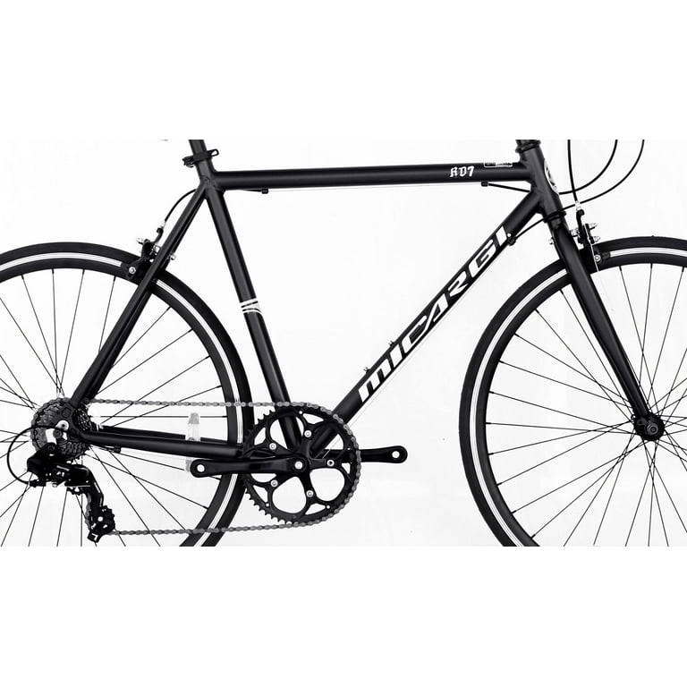 Wonder Wheels Road Bike 700C 53Cm Aluminum Frame Matte Black Shimano Tx 35 7 Speed Alloy Black Rims Black Spokes 700C 1.5 14G 32H Tire Black Matte Black Black Walmart