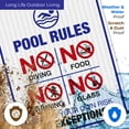 thumbnail image 5 of Pool Rules Sign, No Diving Pool Sign,, 5 of 8