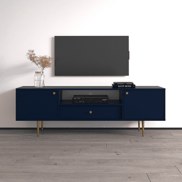 Elegante 01 TV Stand for TVs up to 85", Mid-Century Modern High Gloss