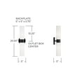 thumbnail image 4 of Capital Lighting 652621BN Theo 2 Light 5" Wide Bath Bar - Nickel, 4 of 7