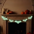 thumbnail image 4 of 5 Pieces Glow in The Dark Fake Bats Wall Decor Night Light Illusion Luminous Realistic Spooky Plastic Fake Bats for Halloween Trick Decoration Supplies, 4 of 6