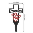 thumbnail image 2 of Worgeous  Memorial Stake for Grandpa Garden Stakes Grave Flowers Cemetery Mother Father Black, 2 of 8