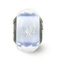 thumbnail image 3 of 925 Sterling Silver Reflections Snowflake Blue Italian Glass Bead; for Adults and Teens; for Women and Men, 3 of 3