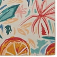 thumbnail image 5 of Linon Outdoor Washable Area Rug Collection, Ivory and Orange, 5' x 7', 5 of 8