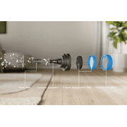 Electrolux Ultimate600 Cordless Stick Vacuum with PowerPro Bristle Nozzle and Larger Dust Bin Capacity, 50-Minute Run Time, 3 Power Modes, Denim Blue
