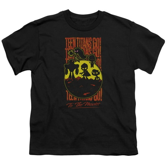 Teen Titans Go To The Movies - Titans Silhouette - Youth Short Sleeve Shirt - Medium