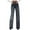 Gray, variant on Leopard Print Denim Pants for Women Vintage Jeans Straight Leg Flare Trousers with Pockets Going Out Y2K Streetwear