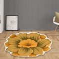 thumbnail image 5 of JHGoosa Heat Transfer 3D Shaped Flower Floor Mat Sofa Bedroom Living Room Carpet "N", 5 of 6