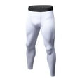 thumbnail image 2 of Men’s Compression Pants Quick Dry Tights Leggings Sports Baselayer Running Gym Workout White, 2 of 4